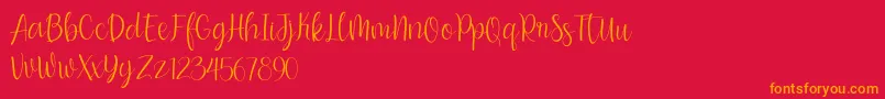 bumble blitz for dafont Font – Orange Fonts on Red Background