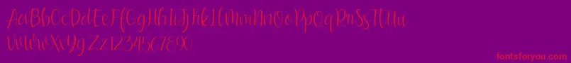 bumble blitz for dafont-Schriftart – Rote Schriften auf violettem Hintergrund