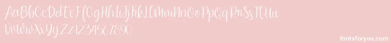 bumble blitz for dafont Font – White Fonts on Pink Background