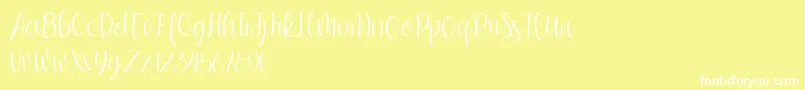 bumble blitz for dafont Font – White Fonts on Yellow Background