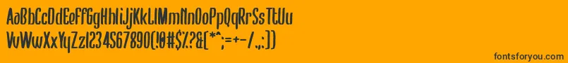 Bumblebear Font – Black Fonts on Orange Background
