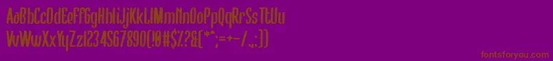 Bumblebear Font – Brown Fonts on Purple Background