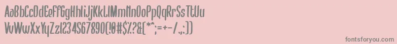 Bumblebear Font – Gray Fonts on Pink Background