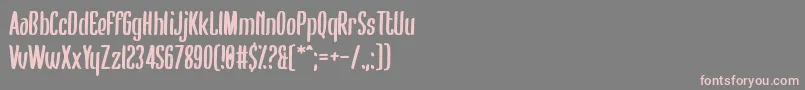 Bumblebear Font – Pink Fonts on Gray Background