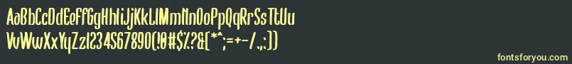 Bumblebear Font – Yellow Fonts on Black Background