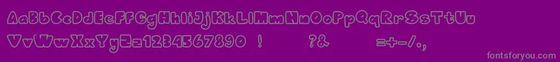 Шрифт Bumblebee – серые шрифты на фиолетовом фоне
