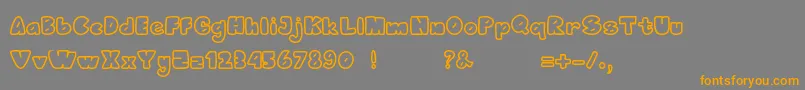 Bumblebee Font – Orange Fonts on Gray Background