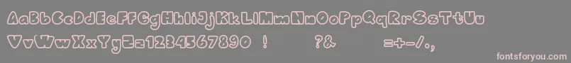 Bumblebee Font – Pink Fonts on Gray Background