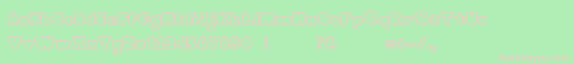 Bumblebee Font – Pink Fonts on Green Background