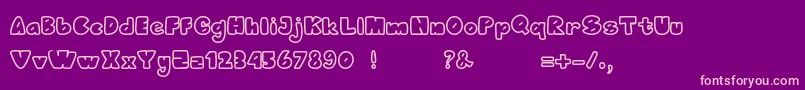 Bumblebee Font – Pink Fonts on Purple Background