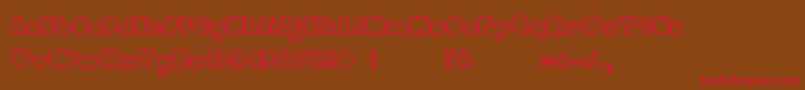 Bumblebee Font – Red Fonts on Brown Background