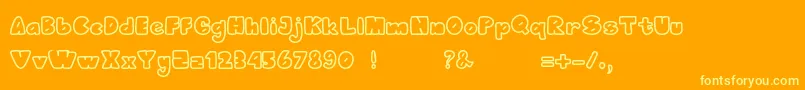 Bumblebee-fontti – keltaiset fontit oranssilla taustalla