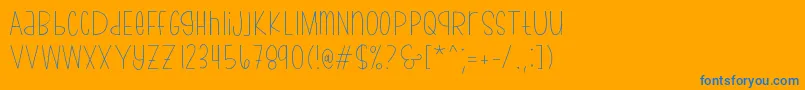 Подробнее о шрифте bumblebeethin Demo Шрифт bumblebeethin Demo – синие шрифты на оранжевом фоне