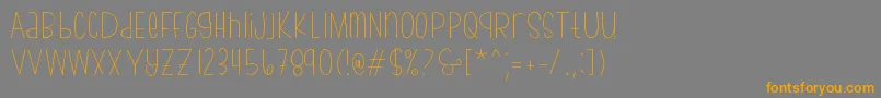 bumblebeethin Demo Font – Orange Fonts on Gray Background