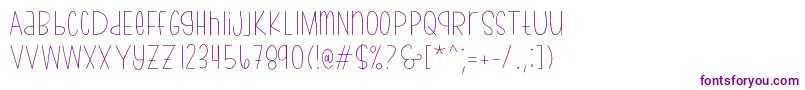bumblebeethin Demo Font – Purple Fonts on White Background
