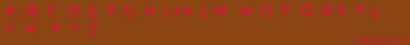 Bumrush Font – Red Fonts on Brown Background