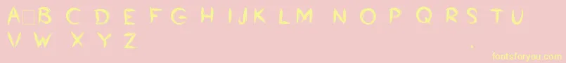 More about Bumrush Font Bumrush Font – Yellow Fonts on Pink Background