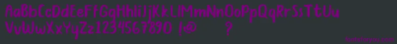 Bunbun DEMO Font – Purple Fonts on Black Background