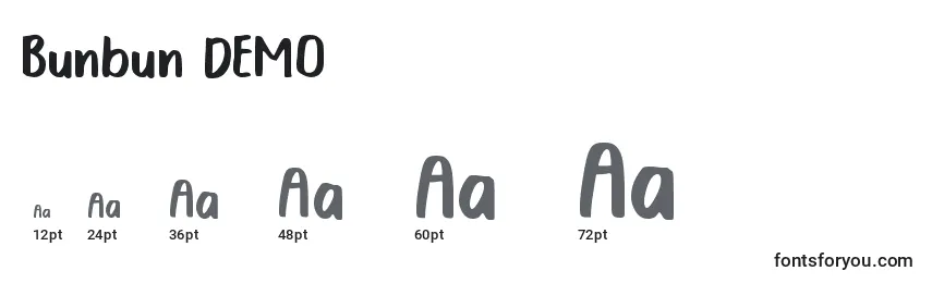 Bunbun DEMO Font Sizes