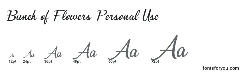 Bunch of Flowers Personal Use Font Sizes