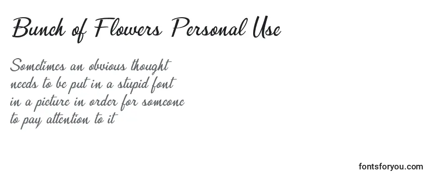 Schriftart Bunch of Flowers Personal Use