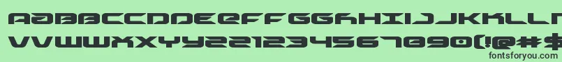 Drivebold Font – Black Fonts on Green Background