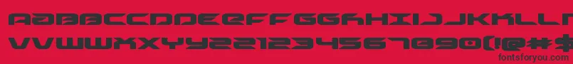 Drivebold Font – Black Fonts on Red Background