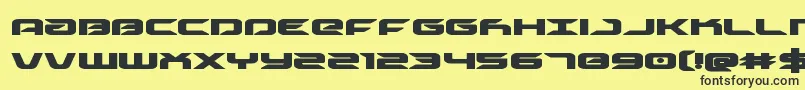 Drivebold Font – Black Fonts on Yellow Background