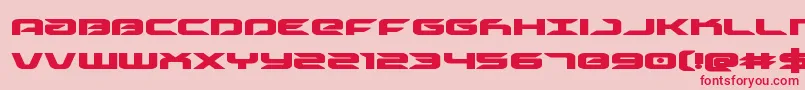 Drivebold Font – Red Fonts on Pink Background