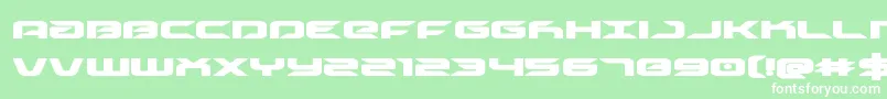 Drivebold Font – White Fonts on Green Background