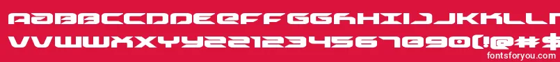 Drivebold Font – White Fonts on Red Background