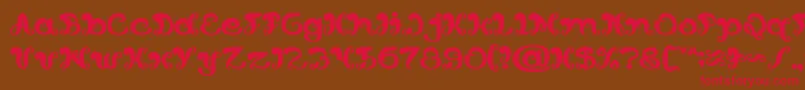 Bunga Melati Putih Bold Font – Red Fonts on Brown Background