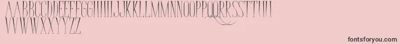 BungaCengkih Font – Black Fonts on Pink Background
