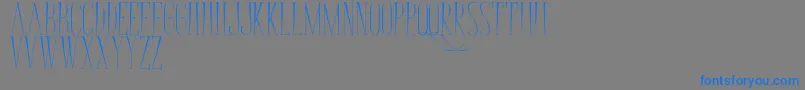 BungaCengkih Font – Blue Fonts on Gray Background