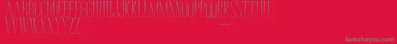 BungaCengkih Font – Gray Fonts on Red Background