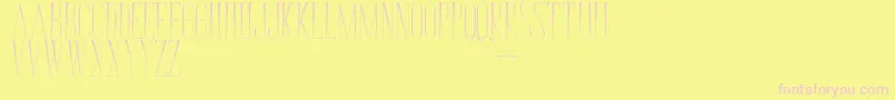 BungaCengkih Font – Pink Fonts on Yellow Background
