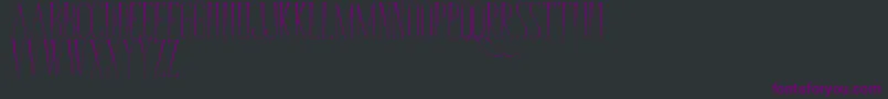 BungaCengkih Font – Purple Fonts on Black Background