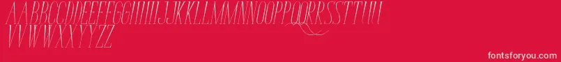 En savoir plus sur la police BungaCengkihItalic Police BungaCengkihItalic – polices roses sur fond rouge