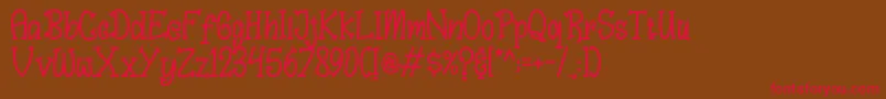 Bungah Font – Red Fonts on Brown Background