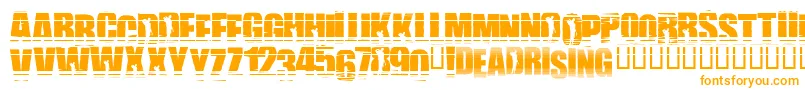 Uprising Font – Orange Fonts on White Background