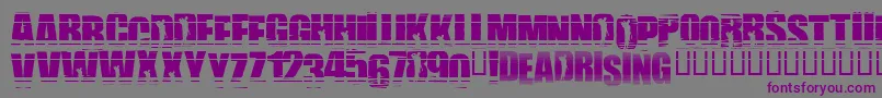 Uprising Font – Purple Fonts on Gray Background
