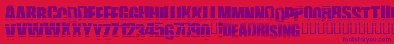 Uprising Font – Purple Fonts on Red Background