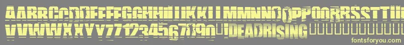 Uprising Font – Yellow Fonts on Gray Background