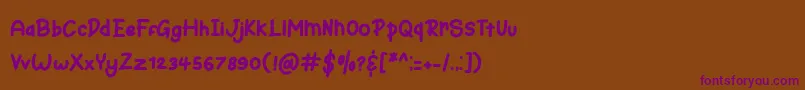 More about Bunny Hopper Font Bunny Hopper Font – Purple Fonts on Brown Background