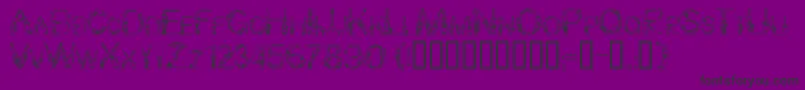 Bunny Rabbits Font – Black Fonts on Purple Background