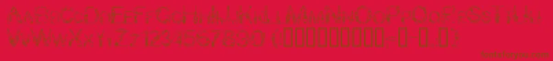 Bunny Rabbits Font – Brown Fonts on Red Background