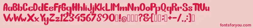 More about BunnyFunny Font BunnyFunny Font – Red Fonts on Pink Background