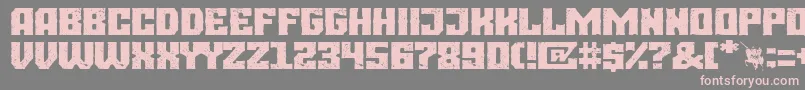 Burgos city Font – Pink Fonts on Gray Background