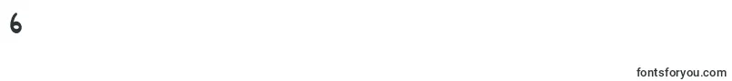 Burgundy-Schriftart – Schriften für die Ziffer 6