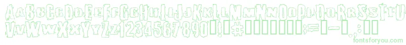 BURLESQUE-Schriftart – Grüne Schriften